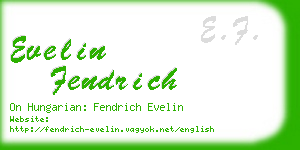 evelin fendrich business card